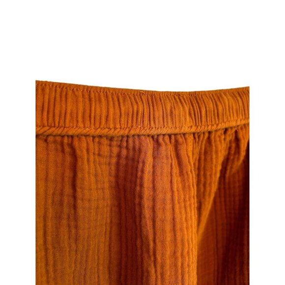 Lou & Grey Size M Pants Women's Relaxed Fit Cotton‎ Burnt Orange - Picture 5 of 8